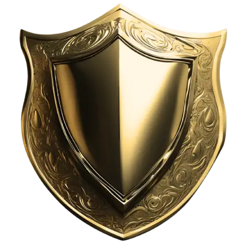 gold shield icon
